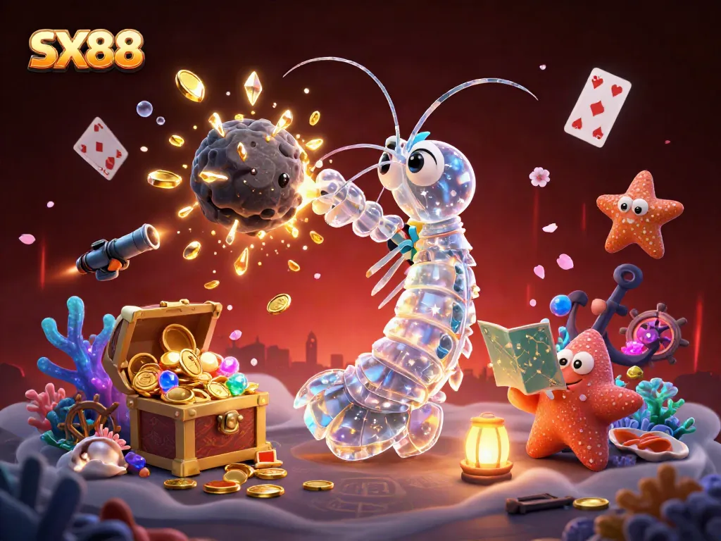 SX88 captures exciting gameplay with colorful characters and dynamic action, perfect for online casino promotion.