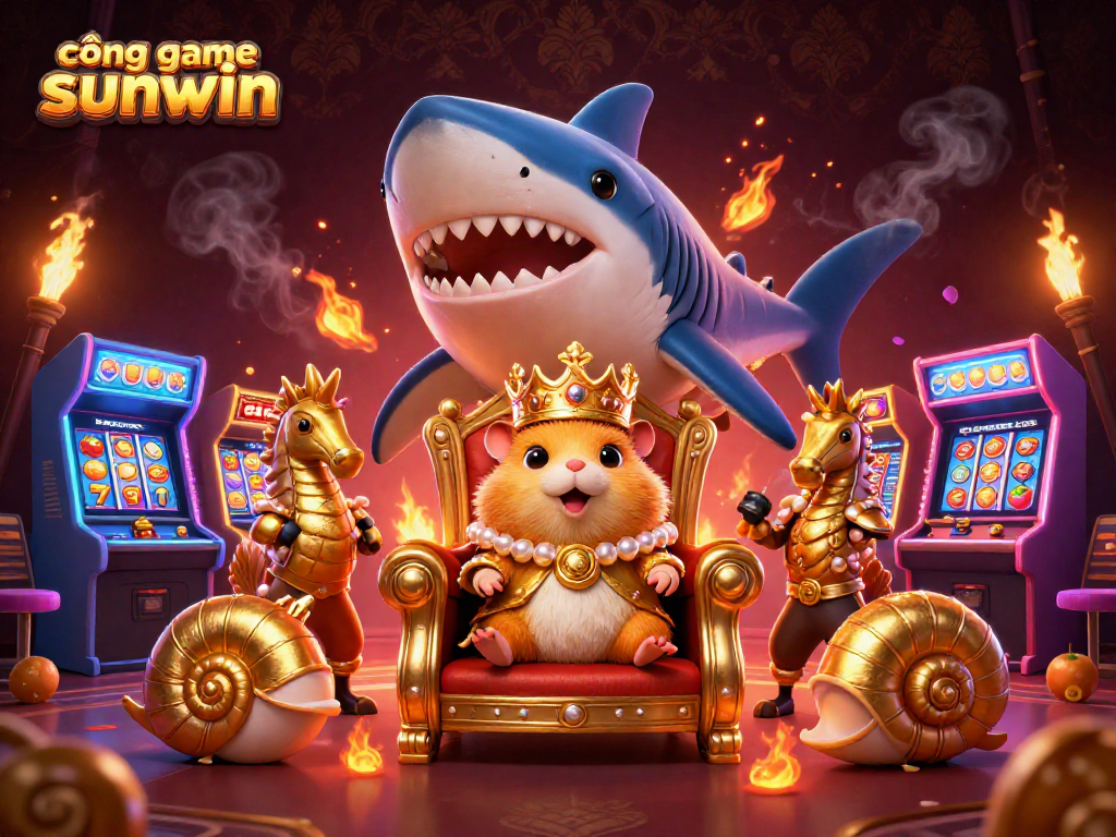 Experience the immersive world of cổng game sunwin with vibrant casino-themed characters and elements.
