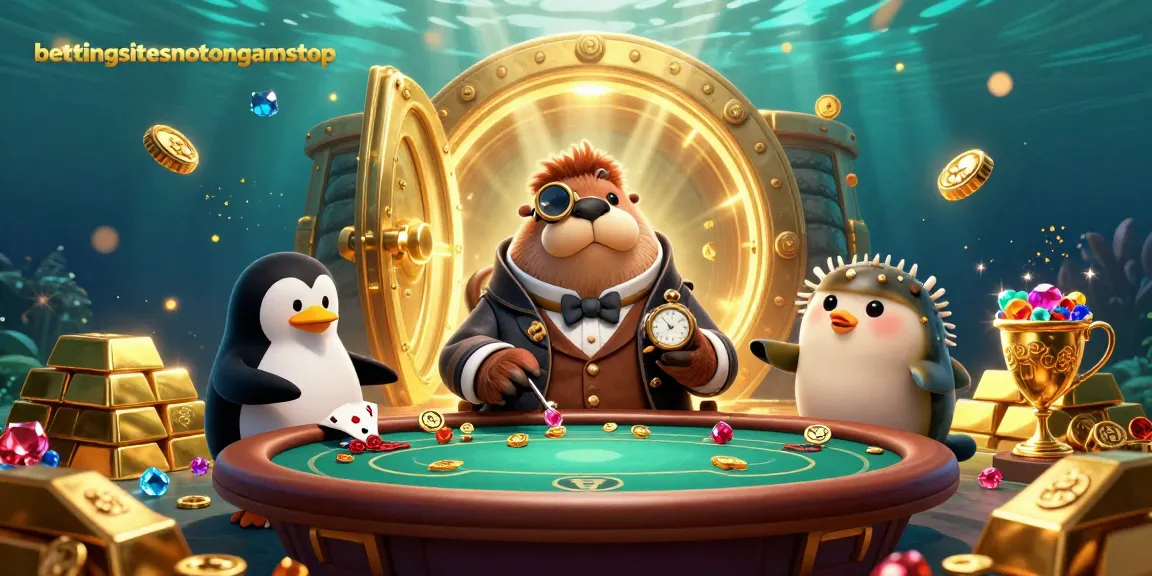 Bet on in style with bettingsitesnotongamstop at a vibrant underwater poker game.